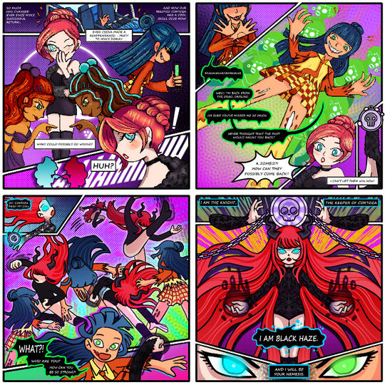 Superhero comics // Art collab with idoesnshine