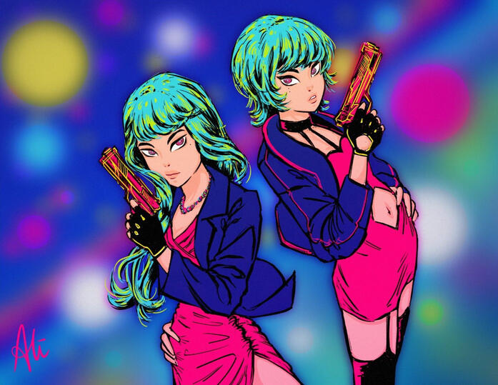 OC Illustration // City Pop Girls