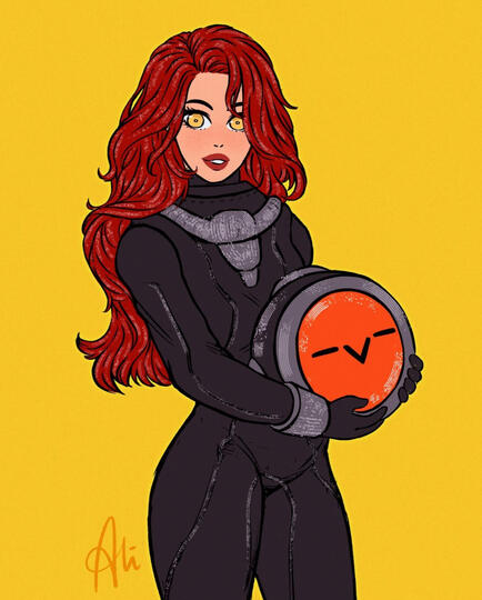 Content Warning fanart/persona (b)